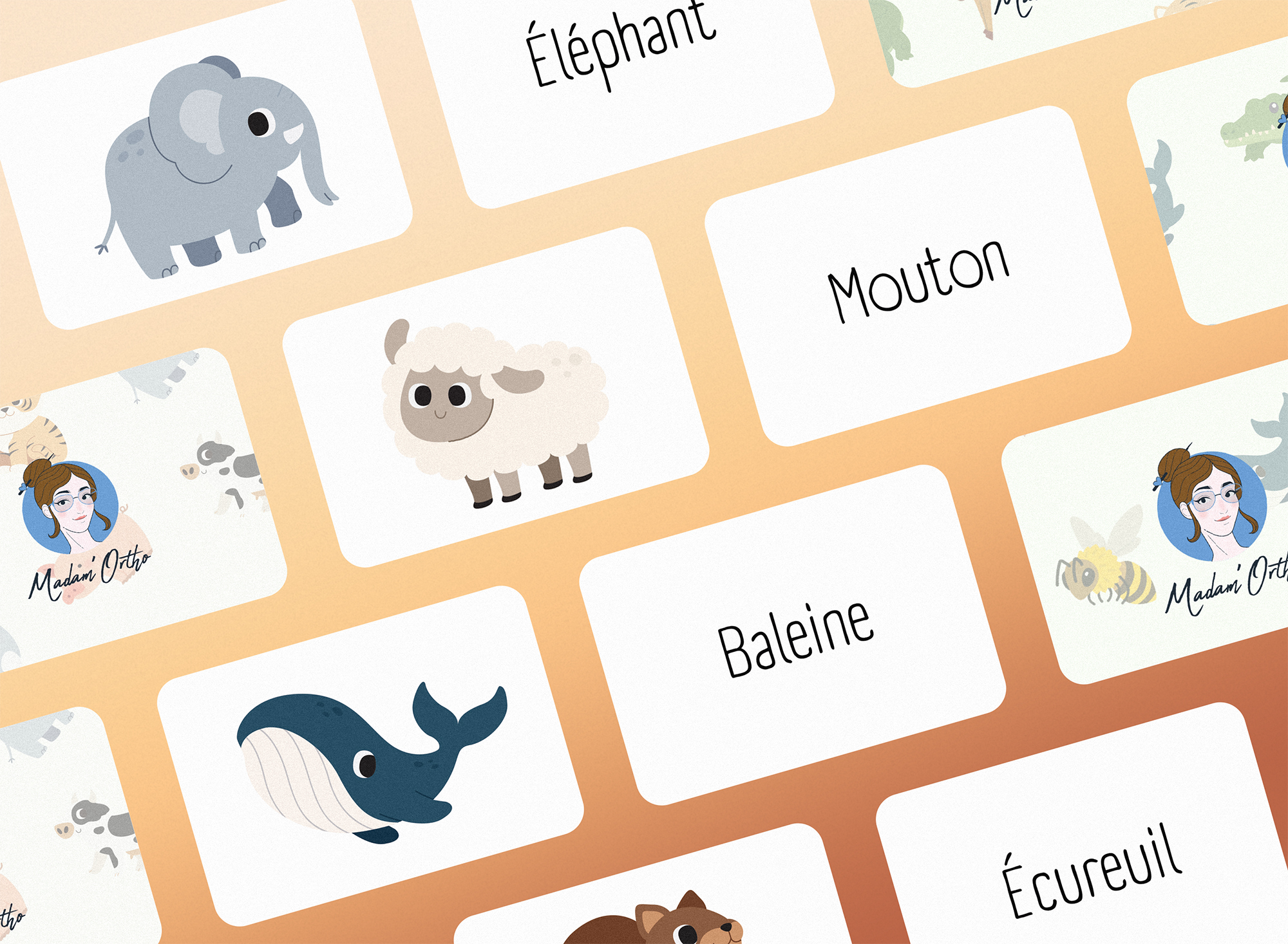 Association mot-image - Animaux mignons (PDF)