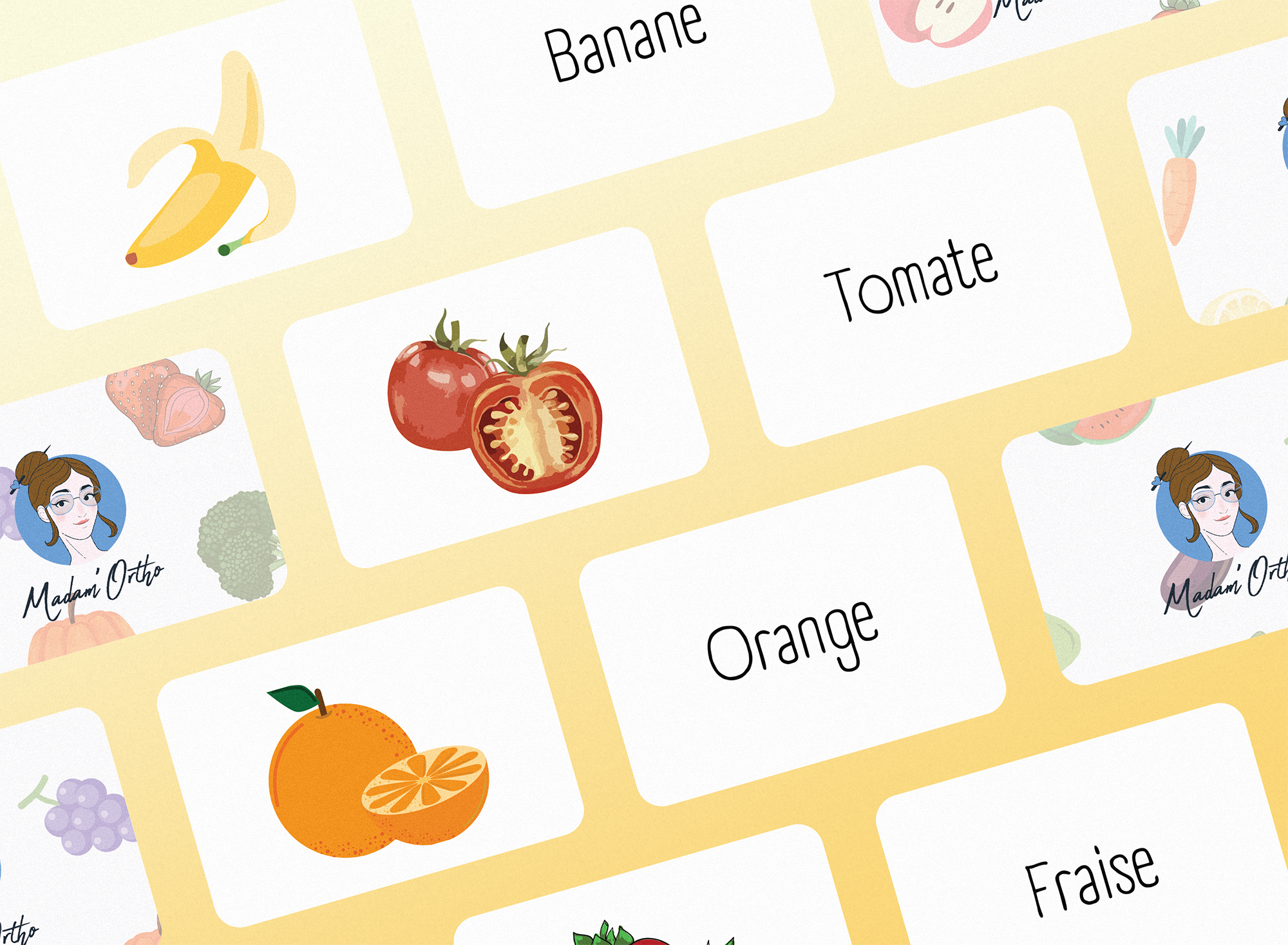 Association mot-image - Fruits et légumes (PDF)