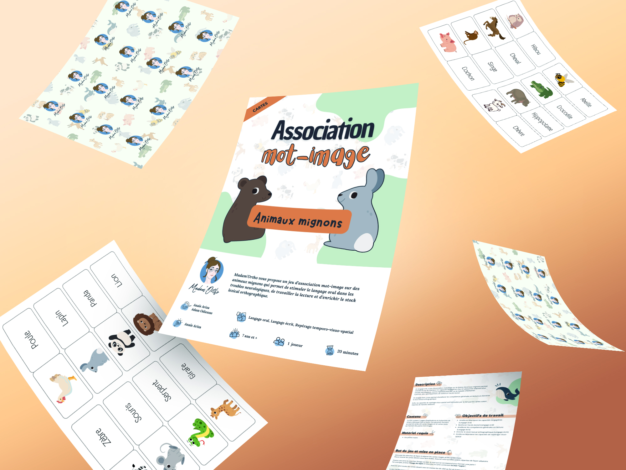 Association mot-image - Animaux mignons (PDF) – Image 2