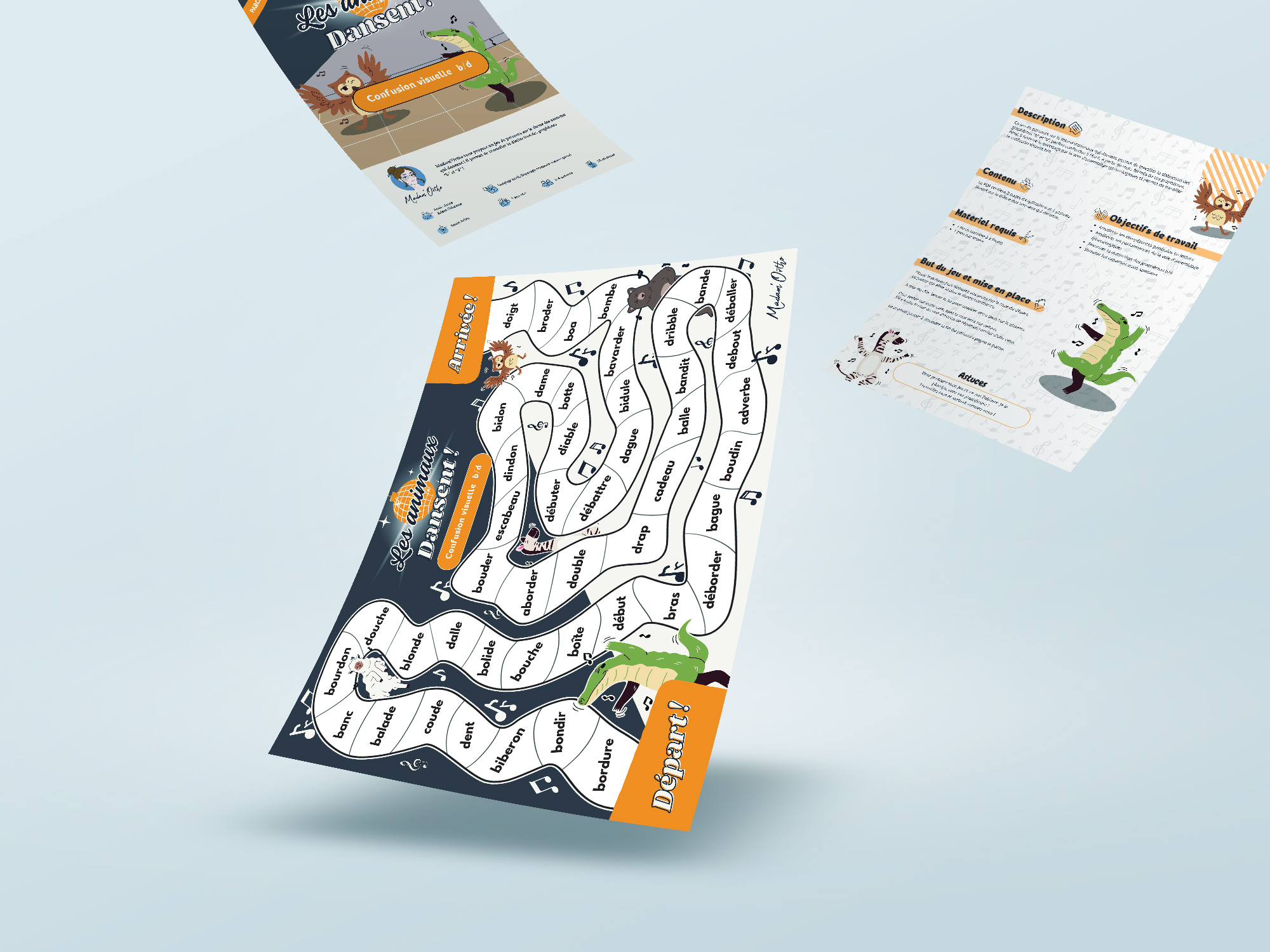 Les animaux dansent ! Confusion visuelle b/d - Parcours (PDF) – Image 2