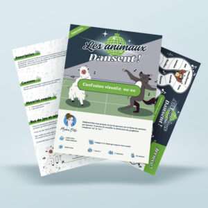 Les animaux dansent ! Confusion visuelle ou/on - Parcours (PDF)