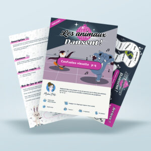 Les animaux dansent ! Confusion visuelle p/q - Parcours (PDF)