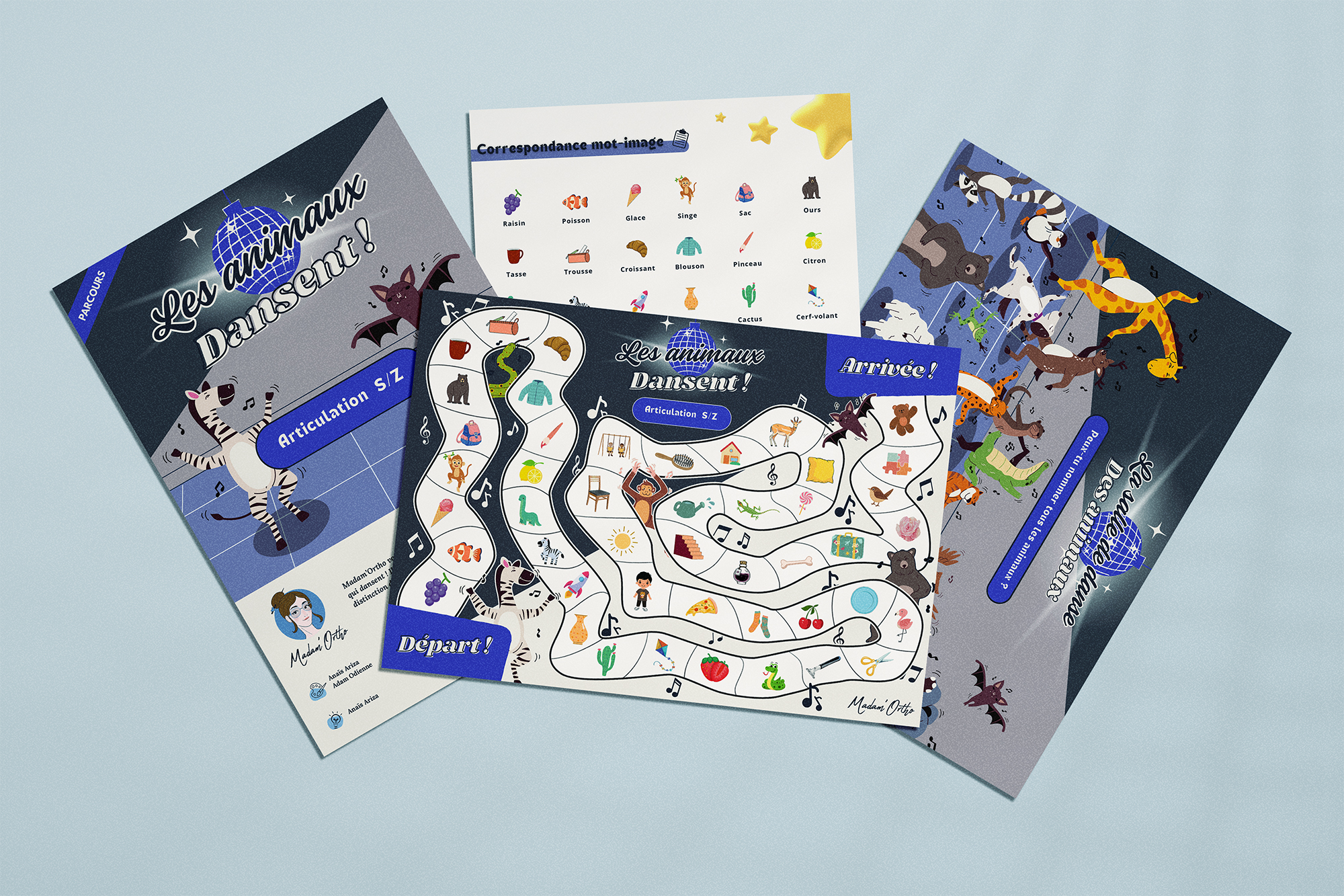 Les animaux dansent ! Articulation S/Z - Parcours (PDF)