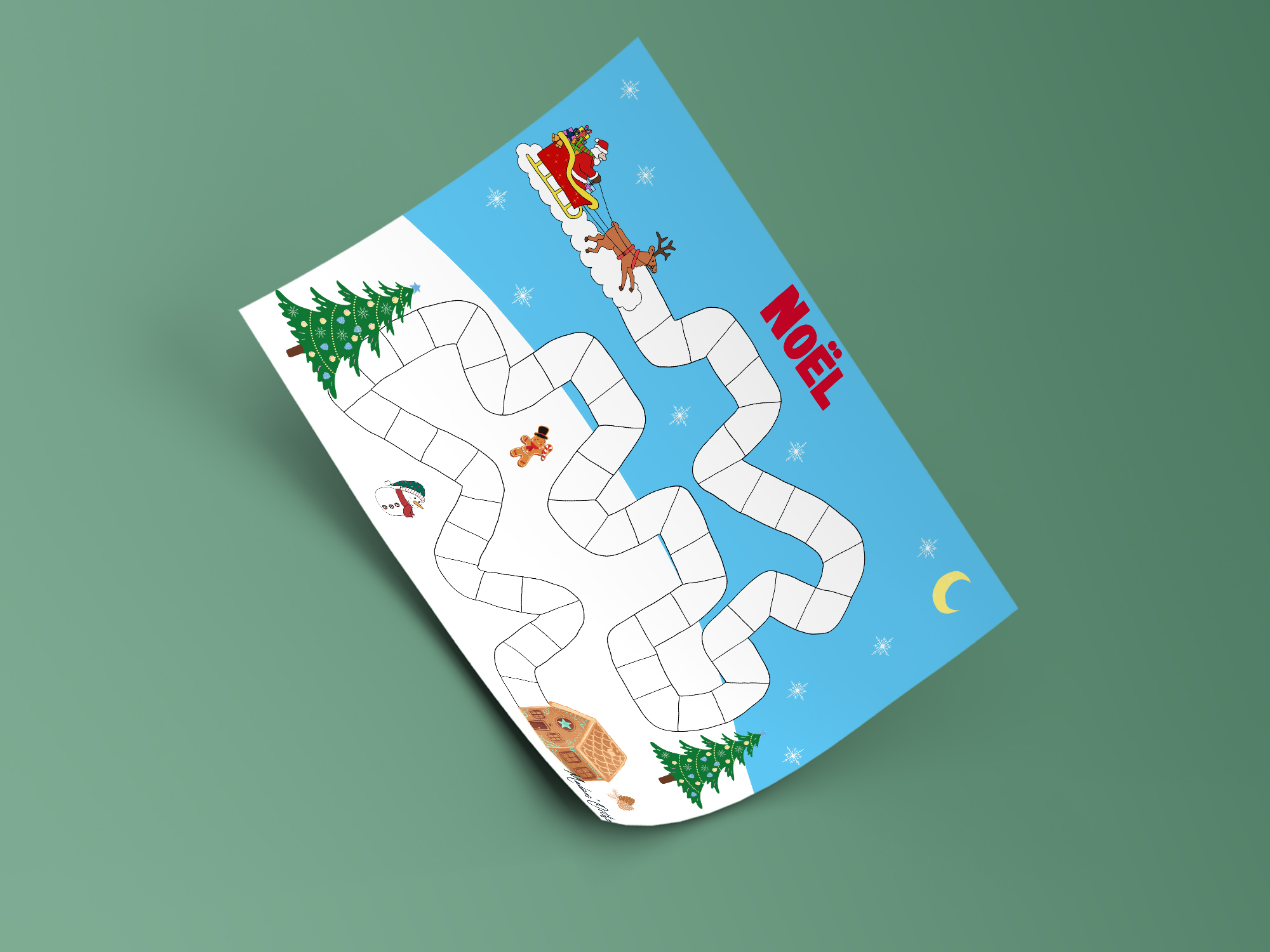 Noël #1 - Parcours vierge (PDF)