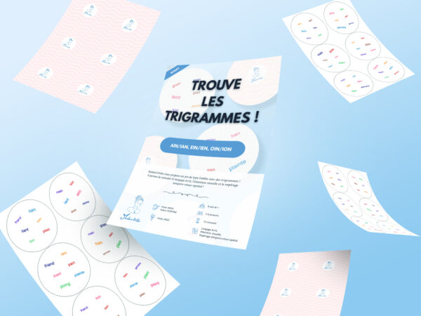 Trouve-moi ! Trigrammes ain/ian, ein/ien, oin/ion - Discrimination visuelle - Langage écrit - Attention visuelle - Repérage temporo-visuo-spatial (PDF à imprimer) – Image 3