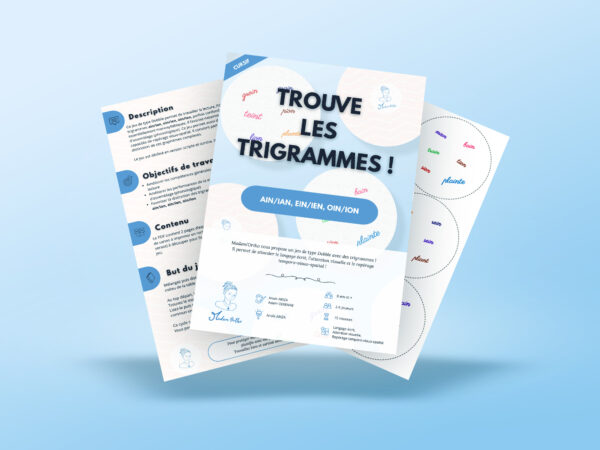 Trouve-moi ! Trigrammes ain/ian, ein/ien, oin/ion - Discrimination visuelle - Langage écrit - Attention visuelle - Repérage temporo-visuo-spatial (PDF à imprimer) – Image 2