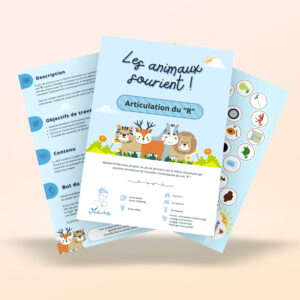 Les animaux sourient ! - Parcours - Articulation R (PDF à imprimer)