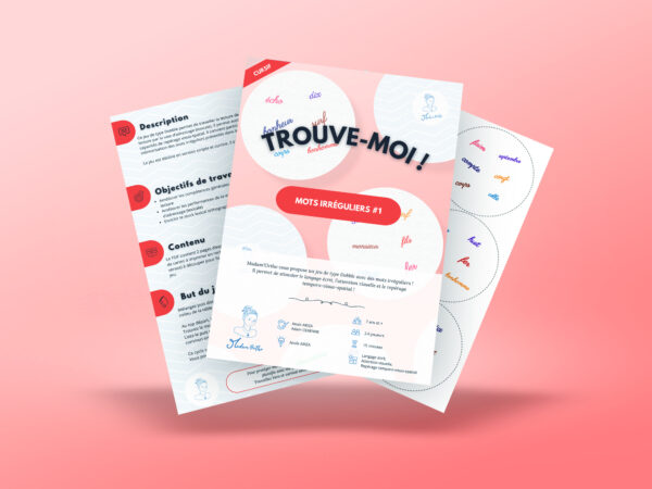Trouve-moi ! Mots irréguliers #1 - Discrimination visuelle (PDF à imprimer) – Image 2