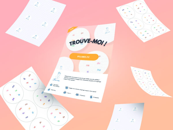 Trouve-moi ! Syllabes #2 - Discrimination visuelle (PDF à imprimer) – Image 3