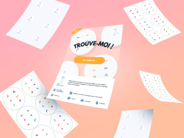 Trouve-moi ! Syllabes #1 - Discrimination visuelle (PDF à imprimer) – Image 3