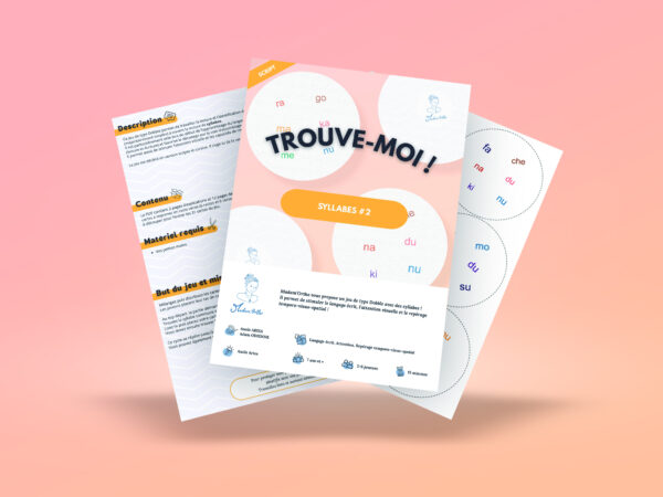 Trouve-moi ! Syllabes #2 - Discrimination visuelle (PDF à imprimer) – Image 2