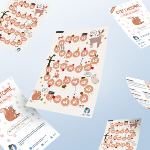 C’est l’automne : Compte les feuilles ! - Multiplications et division - Parcours (PDF)