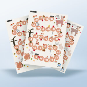 C’est l’automne : Compte les feuilles ! - Additions et soustractions - Parcours (PDF)